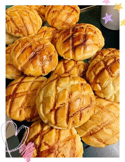 菠蘿系列 Melonpan series 大包裝一組6顆 (1 Big Packung mit 6 Stk) 可選擇店內自取 Instore Pickup/貨運宅配 UPS Express